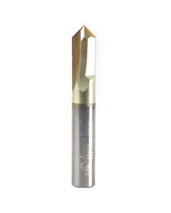 Amana Tool 45614 3/8" Zero-Point Engraving ZrN Coated Router Bit