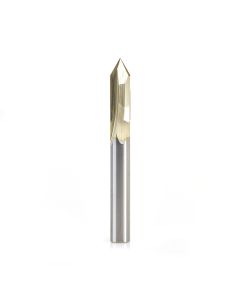 Amana Tool 45615 1/4" Zero-Point V-Groove and Engraving Router Bit