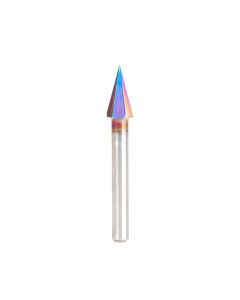 Amana Tool 45642-K Spektra 3/8" x 1/4" x 2-1/2" 3FL 30Deg SC V-Groove Router Bit