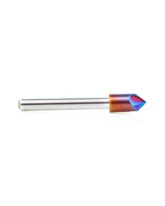 Amana Tool 45646-K Spektra 3/8" x 1/4" x 2-1/2" 3FL 90Deg SC V-Groove Router Bit