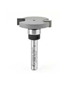 Amana Tool 45678 5/16" x 1-7/8" Carbide Tipped Flooring Rounded Dedicated Cutter Router Bit with Upper BB
