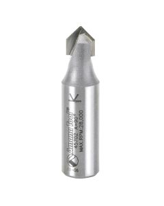 Amana Tool 45702 3/8" x 2" Carbide Tipped V-Groove Router Bit