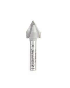 Amana Tool 45705-M 12.7mm Carbide Tipped V-Groove Router Bit