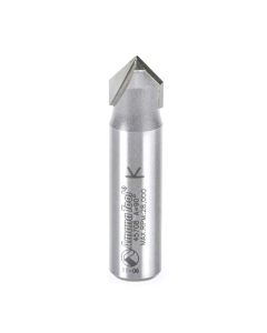 Amana Tool 45708 1/2" x 1/4" Carbide Tipped V-Groove Router Bit