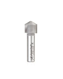 Amana Tool 45753 19.5mm Carbide Tipped V-Groove Router Bit