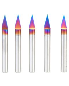 Amana Tool 45771-K-5 1/4" x 2-1/4" Spektra Solid Carbide Router Bit, 5 Piece