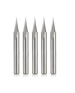 Amana Tool 45783-5, 1/4" x 1/4" x 2-1/2" 1FL 18Deg SC Carving Liner Router Bit, 5/Pack