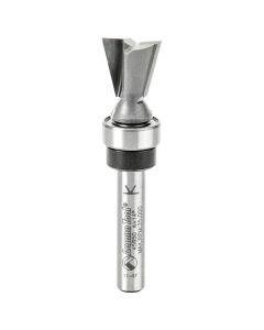 Amana Tool 45850 1/2" Carbide Tipped Dovetail Router Bit with Upper Ball Bearing