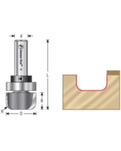Bowl & Tray Router Bits with Upper Bearing