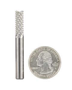 Amana Tool 46110 1/4" End Mill Point Diamond Pattern Composite Cutting Router Bit