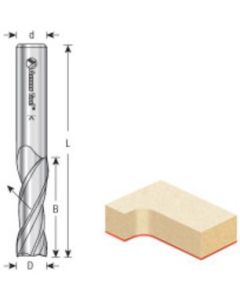CNC Solid Carbide Spiral Plunge Router Bits, Up-cut, 3-Flute