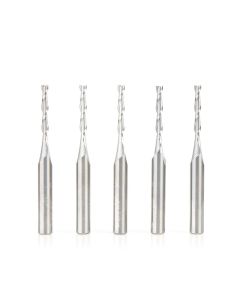 Amana Tool 46125-5, 1/8" x 1/4" x 2-1/2" 2FL SC Up-Cut Spiral Router Bit, 5/Pack