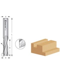 CNC Spiral Roughing Solid Carbide with Chipbreaker, Up-cut