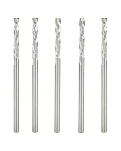 Amana Tool 46180-5 1/8" CNC Solid Carbide Compression Spiral Router Bit, 5 Piece