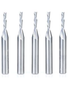 Amana Tool 46200-5 1/8" Solid Carbide Spiral Plunge Router Bit Set, 5 Piece