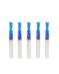 Amana Tool 46202-K-5 Spektra 1/4" x 1/4" x 2-1/2" 2FL SC Down-Cut Spiral Router Bit, 5/Pack