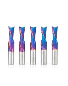 Amana Tool 46206-K-5 Spektra 1/2" x 1/2" x 3" 2FL SC Down-Cut Spiral Router Bit, 5/Pack