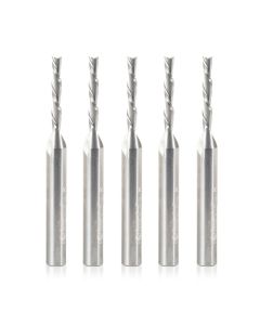 Amana Tool 46225-5, 1/8" x 1/4" x 2-1/2" 2FL SC Down-Cut Spiral Router Bit, 5/Pack