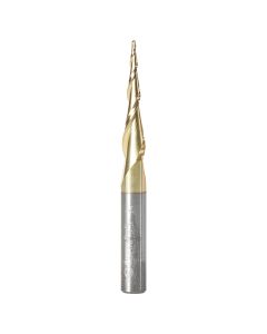 Amana Tool 46256 1mm CNC Up-Cut Spiral ZrN Coated Router Bit