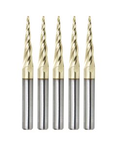 Amana Tool 46282-5 1/16" Solid Carbide CNC 2D & 3D Carving Up-Cut Router Bit