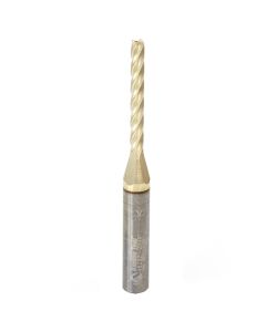 Amana Tool 46292 1/8" Solid Carbide CNC 2D & 3D Carving Flat Bottom ZrN Coated Router Bit