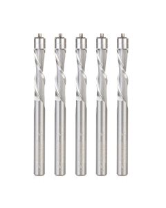 Amana Tool 46297-5, 1/4" x 1/4" x 3" SC Down-Cut Spiral Router Bit, 5/Pack