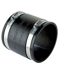 Rockler 46301 Dust Right 4'' Rubber Union for Dust Collection