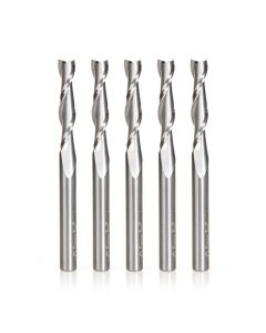 Amana Tool 46321-5, 1/4" x 1/4" x 3" 2FL SC Up-Cut Spiral Router Bit, 5/Pack