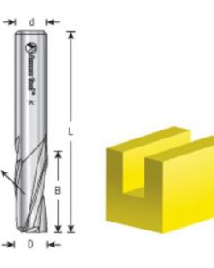 Solid Carbide Slow Spiral Router Bits - Up-Cut & Down-Cut