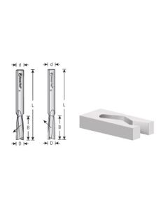 Solid Carbide Slow Spiral O Flute, Acrylic Cutting Up-Cut & Down-Cut Router Bits