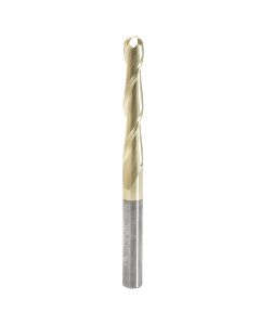 Amana Tool 46479 6mm Metric CNC 2D and 3D Carving Straight Angle Solid Carbide ZrN Coated Router Bit