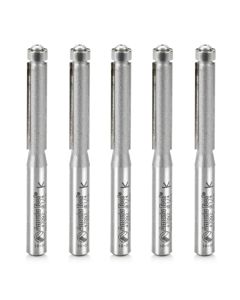 Amana Tool 47092-5, 1/4" x 1/4" x 2-1/2" 2FL CT Flush Trim Router Bit, 5/Pack