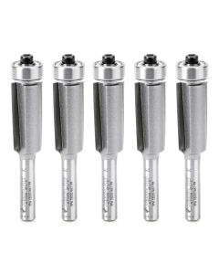 Amana Tool 47105-5, 1/2" x 1/4" x 2-5/8" 2FL CT Flush Trim Router Bit, 5/Pack