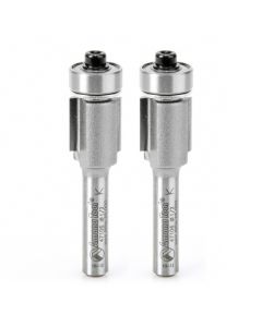 Amana Tool 47106-2, 1/2" x 1/4" x 2-1/4" 2FL CT Flush Trim Router Bit, 2/Pack