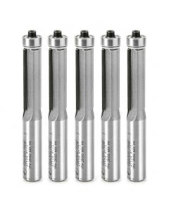 Amana Tool 47124-5, 1/2" x 1/2" x 3-7/8" 2FL CT Flush Trim Router Bit, 5/Pack