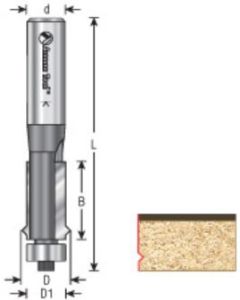 Flush Trim V-Groove Router Bits