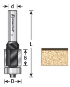 EZ-Change Flush Trim Replaceable Head Router Bit (Replaces Ocemco #TA-150)