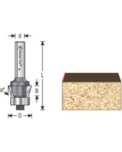 Bevel Laminate Trim Router Bits, 15-Degree