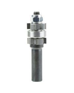 Amana Tool 47412 7/8" Carbide Tipped Double Bevel Flush Trim Cutter Assembly Router Bit with Center Ball Bearing