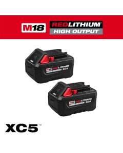 Milwaukee 48-11-1853, M18 Redlithium High Output XC5 Battery, 2/Pack
