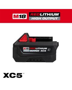 Milwaukee 48-11-1855R, M18 Redlithium High Output XC5 Resistant Battery