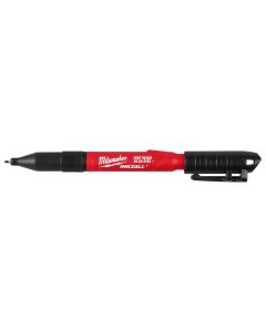 Milwaukee 48-22-3152, Inkzall 2in1 Deep Reach Ultra Fine Point Black Jobsite Marker