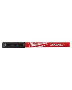 Milwaukee 48-22-3164 Inkzall Black Ultra Fine Point Pen, 4 Piece