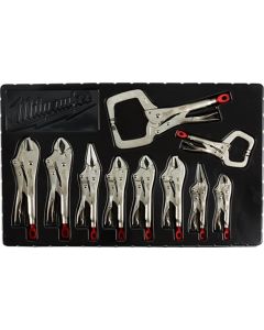 Milwaukee 48-22-3690, 10-Piece Torque Lock Locking Pliers Kit