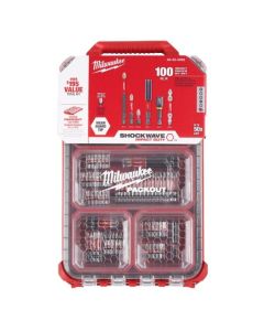Milwaukee 48-32-4082 Shockwave Packout 100-Piece Impact Driver Bit Kit