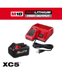 Milwaukee 48-59-1855, M18 Redlithium High Output XC5 Battery Start Kit