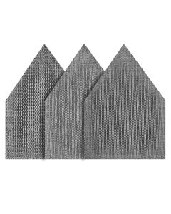 Milwaukee 48-80-5405 3-3/4" Mesh Sanding Sheet Assorted for M12 Fuel Orbital Detail Sander, 12 Piece