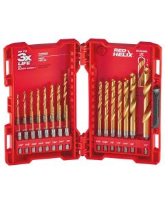Milwaukee 48-89-4631 Shockwave Impact Duty Red Helix 23 Piece Titanium Drill Bit Set