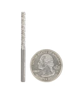 Amana Tool 48010 1/8" Solid Carbide Medium Burr with End Mill Point Router Bit