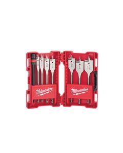 Milwaukee 49-22-0175, 6" 8-Piece Flat Boring Bit Universal Set